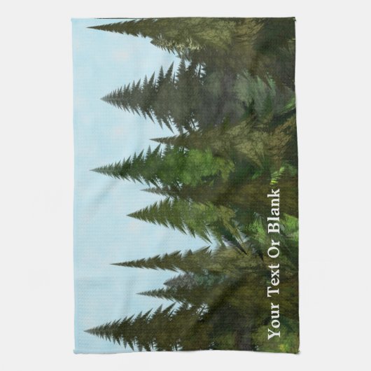 Fractal Firs Theedoek (Verticaal)