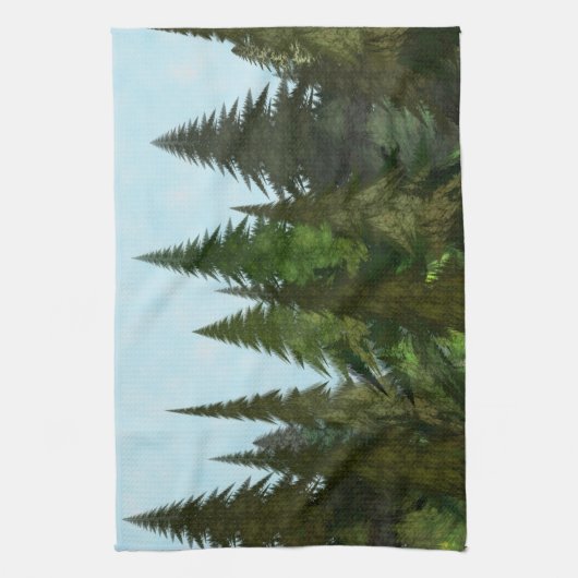 Fractal Firs Theedoek (Verticaal)