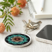 Fractal flamboyant ornament sleutelhanger (Zijkant)