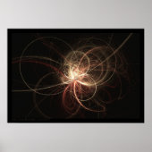 Fractal Flame: Cream Light Poster (Voorkant)