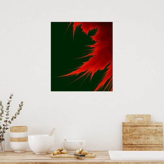 Fractal Flame Poster (Keuken)