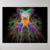 Fractal Flames Deva Poster (Voorkant)
