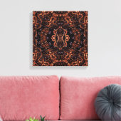 Fractal Flames Infinity Art Single Canvas Print (Insitu (Woonkamer))