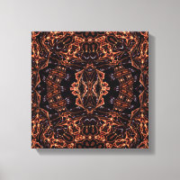 Fractal Flames Infinity Art Single Canvas Print