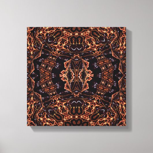 Fractal Flames Infinity Art Single Canvas Print (Voorkant)
