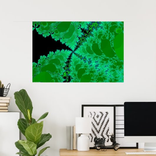 Fractal Flora Poster (Thuiskantoor)