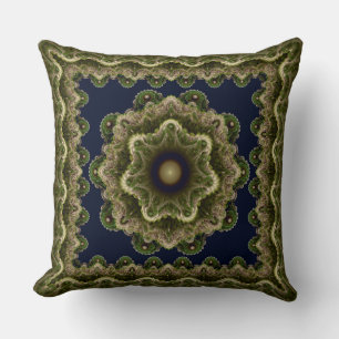 Fractal floral ornament kussen