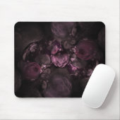 Fractal Floral Red Pinks Muismat (Met muis)
