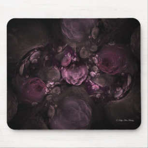 Fractal Floral Red Pinks Muismat