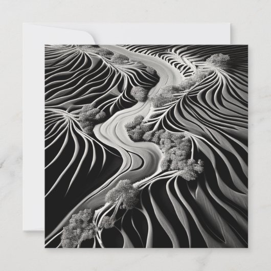 Fractal Flow Feestdagenkaart (Voorkant)