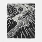 Fractal Flow Fleece Deken (Voorkant)