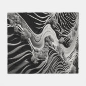 Fractal Flow Fleece Deken (Voorkant (Horizontaal))