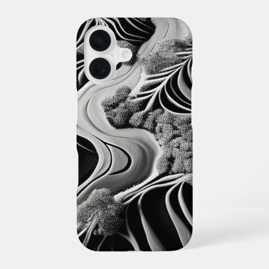 Fractal Flow iPhone 16 Hoesje (Achterkant)