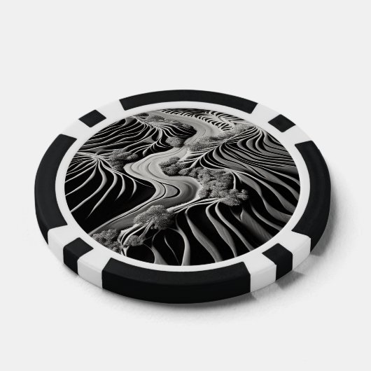 Fractal Flow Poker Chips (Enkel)