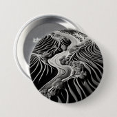 Fractal Flow Ronde Button 7,6 Cm (Voorkant /achterkant)