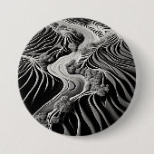 Fractal Flow Ronde Button 7,6 Cm (Voorkant)