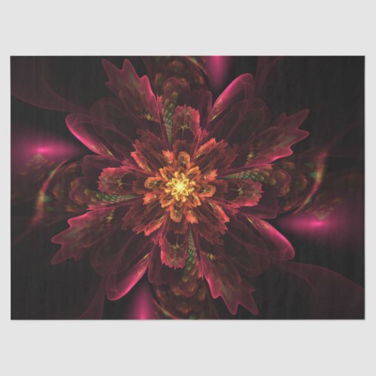 Fractal Flower Abstract 22-deklappapier Tissuepapier (Voorkant)