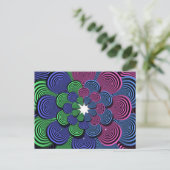 Fractal Flower Briefkaart (Staand voorkant)