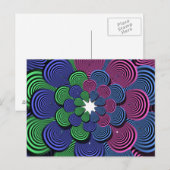 Fractal Flower Briefkaart (Voorkant / Achterkant)