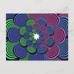 Fractal Flower Briefkaart
