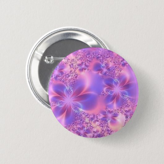 Fractal Flower Button (Voorkant /achterkant)