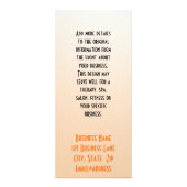 Fractal Flower & Leaf Border Business Custom Reclamekaart (Achterkant)