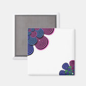 Fractal Flower Magneet (Voorkant / Achterkant)