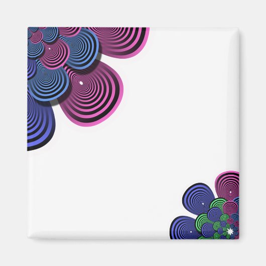 Fractal Flower Magneet (Voorkant)