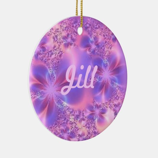 Fractal Flower Name Ornament (Rechts)