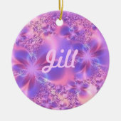 Fractal Flower Name Ornament (Voorkant)