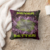 Fractal Flower Shaped Jewelry Paars-Red Pillow Kussen (Deken)