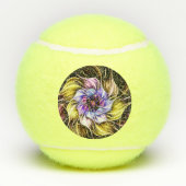 fractal flower tennisballen (Achterkant)