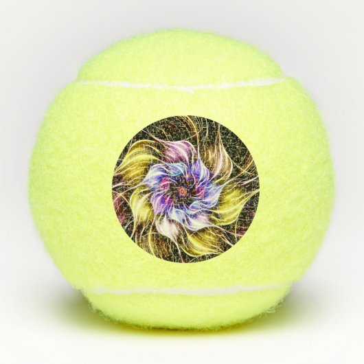 fractal flower tennisballen (Voorkant)