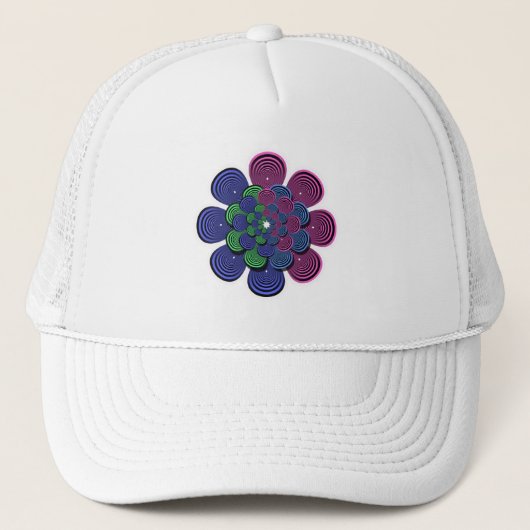 Fractal Flower Trucker Pet (Voorkant)
