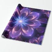 Fractal Flower Wrapping Paper Cadeaupapier (Uitgerold)