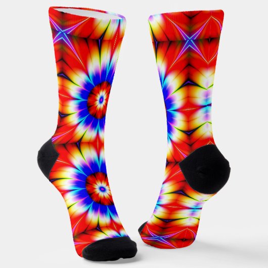 Fractal Flowers Crew Socks Sokken (Gebogen)