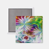 Fractal Flowers Magnet (Voorkant / Achterkant)