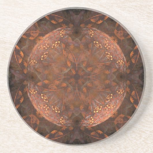 Fractal Flowers Sandstone Onderzetter (Voorkant)