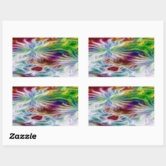 Fractal Flowers Sticker (Vel)