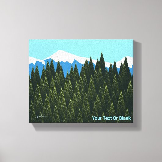 Fractal Forest Canvas Afdruk (Voorkant)