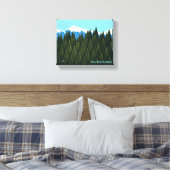 Fractal Forest Canvas Afdruk (Insitu (Slaapkamer))
