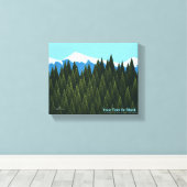 Fractal Forest Canvas Afdruk (Insitu (Houten vloer))