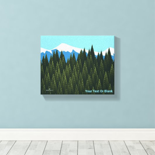 Fractal Forest Canvas Afdruk (Insitu (Houten vloer))