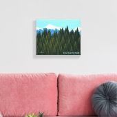 Fractal Forest Canvas Afdruk (Insitu (Woonkamer))