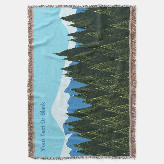 Fractal Forest Deken (Voorkant Verticaal)