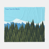 Fractal Forest Fleece Deken (Voorkant (Horizontaal))