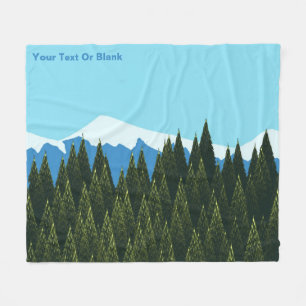 Fractal Forest Fleece Deken