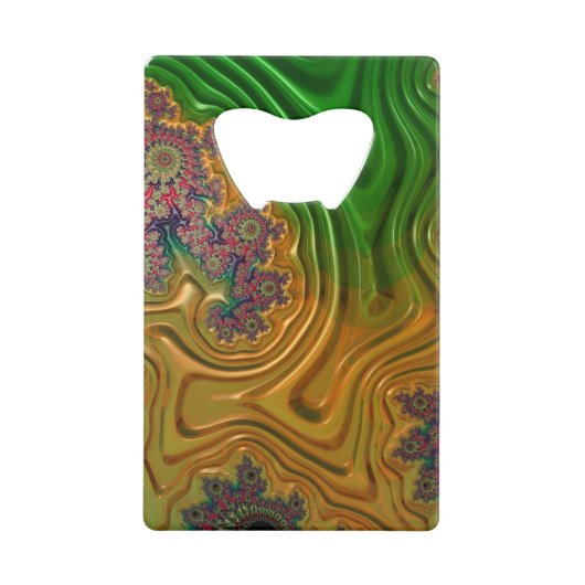 Fractal Forest-flesopener Creditkaart Flessenopener (Voorkant)