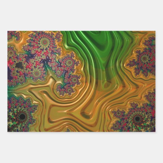 Fractal Forest Inpakpapier Vel (Voorkant 3)