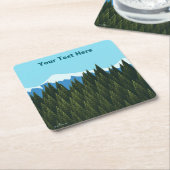 Fractal Forest Kartonnen Onderzetters (Schuin)